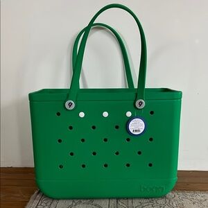 Bogg Bag Original XL Tote Bag in “Green with Envy” AND Bogg Bevy Cup Holder